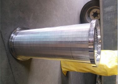 Wastewater Treatment Wedge Wire Mesh Screen Anti - Corrosion 1.0 Mm Slot Opening