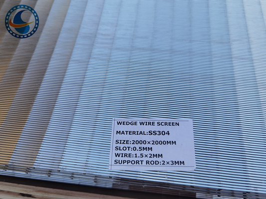 Duplex Steel 2205 Wedge Wire Screen Panels Huge Clogging Resistance Welded