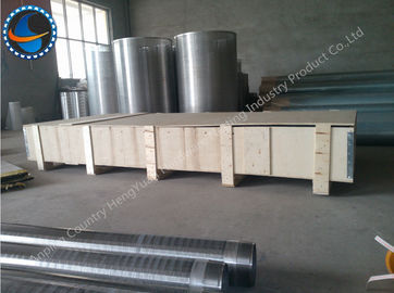 Non Clogging Johnson Wire Screen Low Carbon Galvanized Steel / Stainless Steel Made