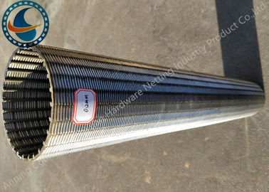 Thermal Resistant Johnson Wedge Wire Screens , Stainless Steel Profile Wire Screen