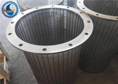 Wastewater Treatment Wedge Wire Mesh Screen Anti - Corrosion 1.0 Mm Slot Opening