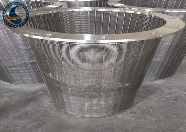 Wastewater Treatment Wedge Wire Mesh Screen Anti - Corrosion 1.0 Mm Slot Opening