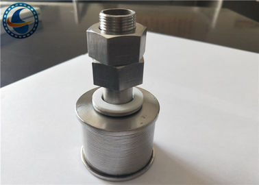 Wedge Wire Wrapped Screen Water Filter Nozzles Stainless Steel Slot 0.25mm