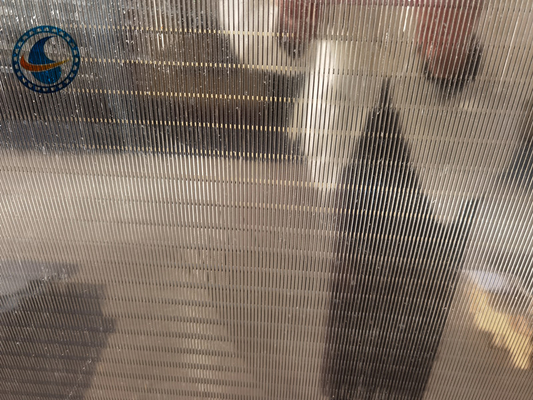 Stainless Steel Slotted Vee Wedge Wire Screen Panels Electric Resistance Welding