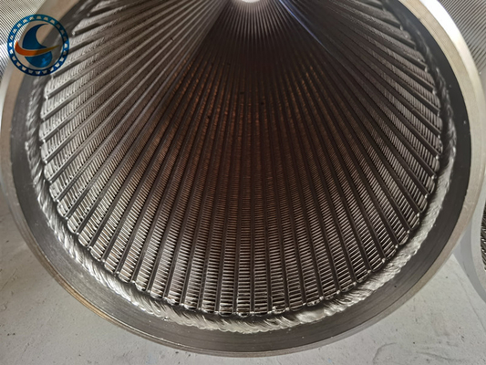 304 Stainless Steel Tube Well Water Filter Johnson V Wire Screen For Water Treatment