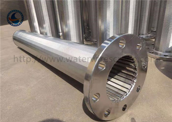 কোনও ব্লগিং কম চাপের ড্রপ ওয়েজ তারের স্ক্রিন পাইপ 0.02 মিমি স্লট