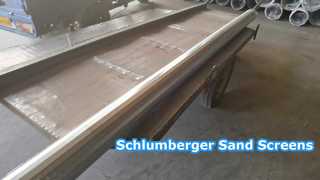 SS304 OD 4-1/2" Schlumberger স্যান্ড স্ক্রিন মোড়ানো তারের স্ক্রীন